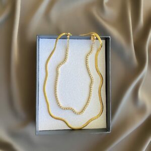 «ARINA» Waterproof Chain And Cubic Zirconia Necklace For Women / Gold Color⠀ - Image 5