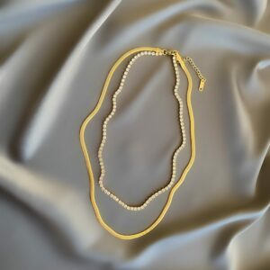 «ARINA» Waterproof Chain And Cubic Zirconia Necklace For Women / Gold Color⠀ - Image 7