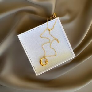 «CRESCENT» Waterproof Necklace For Women / Gold Color⠀ - Image 2
