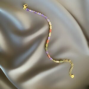 «PAVLA» Waterproof Bracelet For Women / Rainbow Zirconia Color⠀ - Image 2