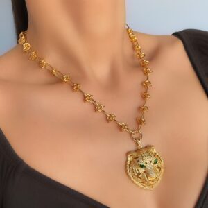 «SHERHAN» Semi-Fine Trendy Chain Necklace & Earrings Luxury Jewellery Set - Image 3