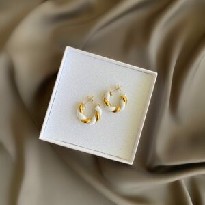«BETTINA» Waterproof Earrings For Women / Gold Color - Image 2
