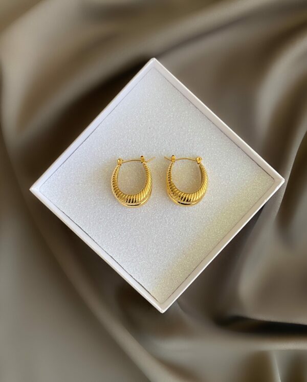 «MARINA» Waterproof Earrings For Women / Gold Color