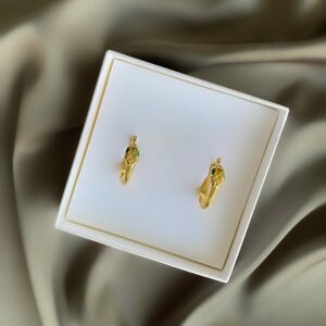 «SIA» Waterproof Earrings For Women / Gold Color - Image 2