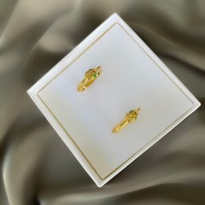 «SIA» Waterproof Earrings For Women / Gold Color - Image 3