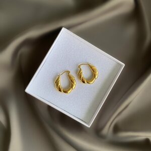 «BELLA» Waterproof Earrings For Women / Gold Color - Image 2