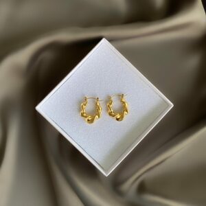 «LARISSA» Waterproof Earrings For Women / Gold Color - Image 3