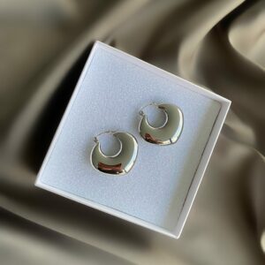 «NINA» Waterproof Earrings For Women / Silver Color - Image 2