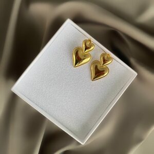 «HEATHER» Waterproof Earrings For Women / Gold Color - Image 4