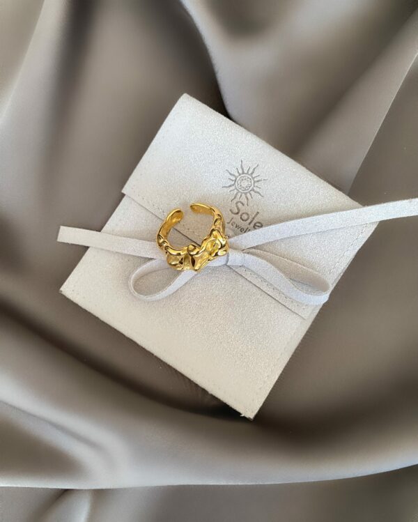«TANITA» Waterproof Ring For Women / Gold Color / Size-less⠀