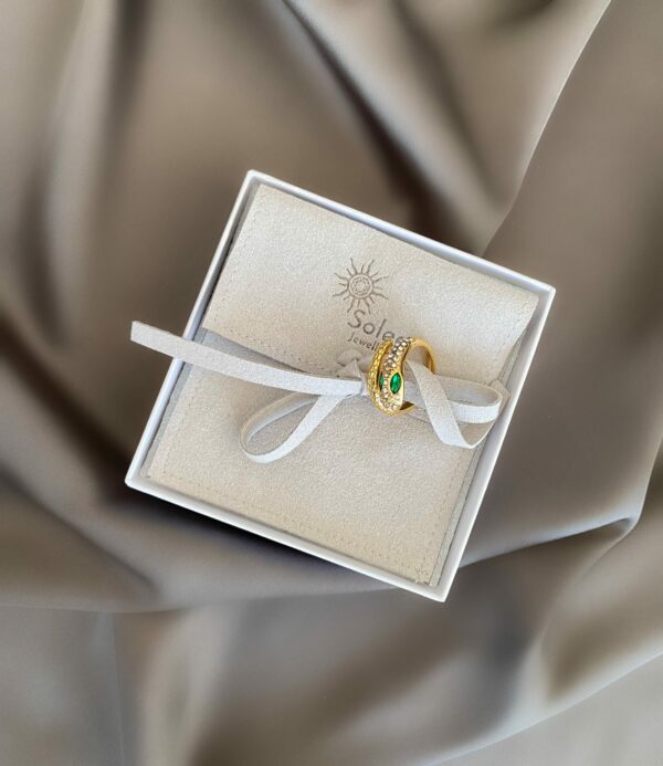 «KALA» Waterproof Ring For Women / Gold Color / Size-less⠀
