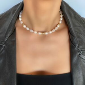 «MIA» Semi-Fine Beautiful Pearl Necklace - Image 2