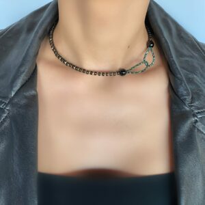 «RAVEN GIRL» Trendy Luxury Natural Stone Choker Necklace - Image 2