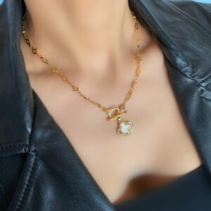 «CINDY» Trendy Chain Necklace & Earrings Jewellery Set⠀ - Image 3