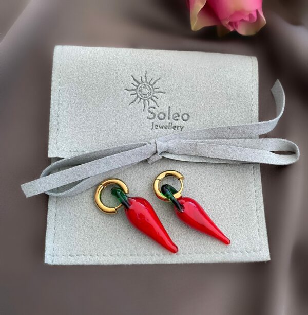 «SPICE GIRL» Trendy Earrings Murano Glass - Congo Lock