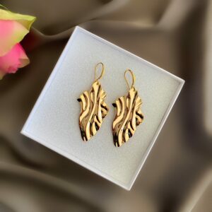 «LADY BOSS» Semi-Fine Trendy Drop Earrings - Image 2
