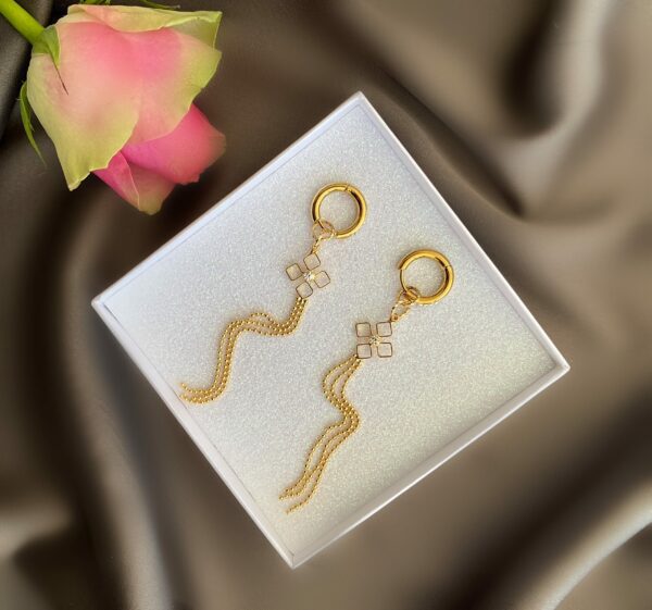 «SANDRA» Semi-Fine Trendy Drop Earrings