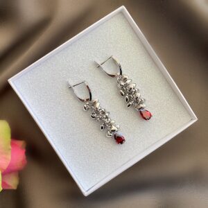 «MON AMOUR» Semi-Fine Czech Crystals Trendy Earrings - Image 2