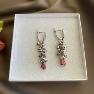 «MON AMOUR» Semi-Fine Czech Crystals Trendy Earrings - Image 3