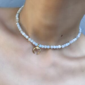 «LUNA» Trendy Natural Stone Chocker Necklace  - Image 5