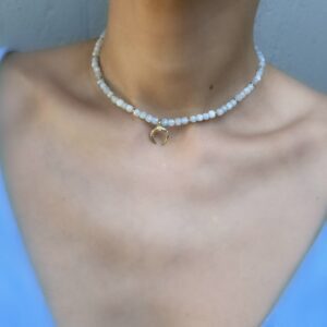 «LUNA» Trendy Natural Stone Chocker Necklace  - Image 6