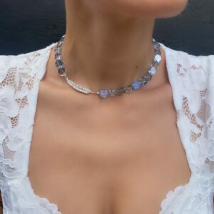 «ELOA» Semi-Fine Trendy Crystal Choker Necklace And Earrings Jewellery Set⠀ - Image 5