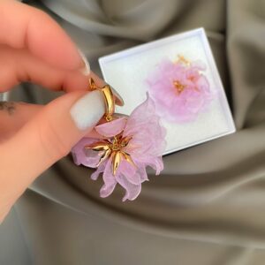 «RUZENNA» Semi-Fine Fabric Earrings ⠀ ⠀ - Image 3