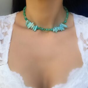 «BLAZE» Semi-Fine Natural Stone Necklace - Image 6