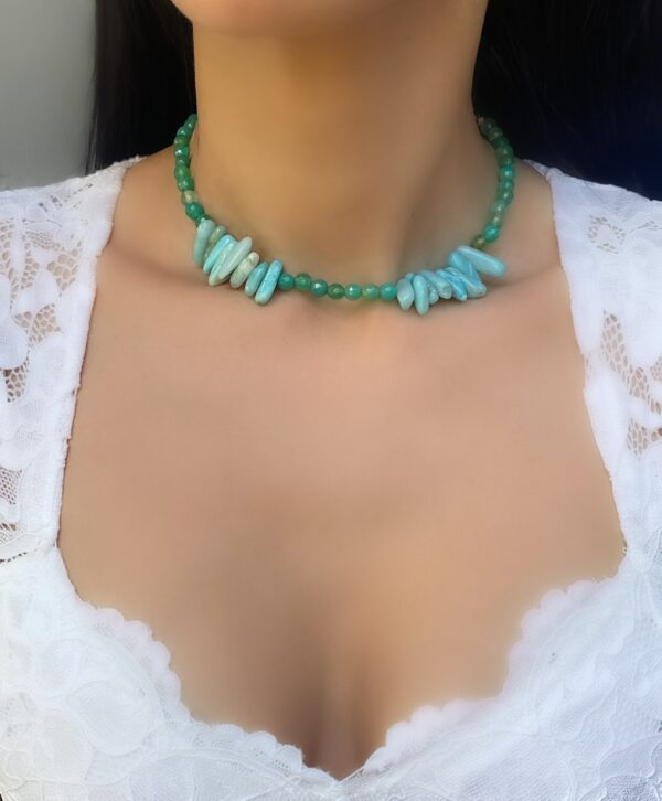 «BLAZE» Semi-Fine Natural Stone Necklace