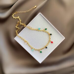 «LAMBADA» Semi-Fine Chain & Natural Agate Necklace ⠀ - Image 3