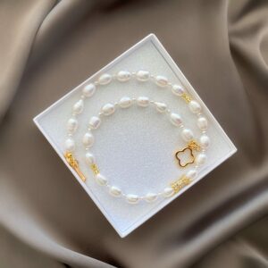«MIA» Semi-Fine Beautiful Pearl Necklace - Image 5