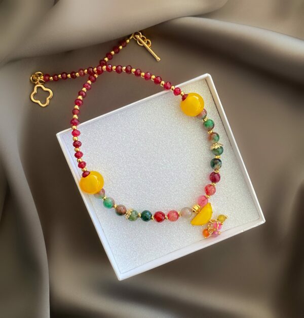 «BERRY MORE» Semi-Fine Natural Stone Luxury Necklace ⠀