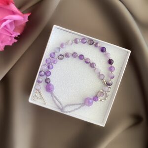 «VIOLETTA» Semi-Fine Natural Amethyst Stone Luxury Necklace - Image 5