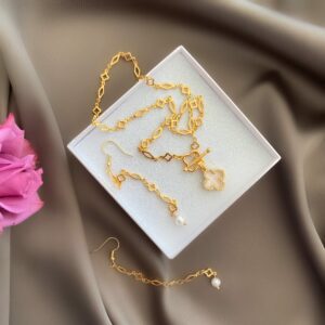 «CINDY» Trendy Chain Necklace & Earrings Jewellery Set⠀ - Image 5
