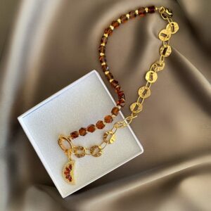 «PomeDREAM» Semi-Fine Chain And Crystal Necklace With Beautiful Pendant - Image 2