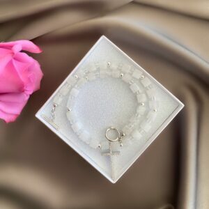 «ANGELON» Semi-Fine Natural Agate Stone Necklace - Image 4