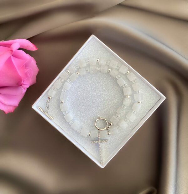 «ANGELON» Semi-Fine Natural Agate Stone Necklace