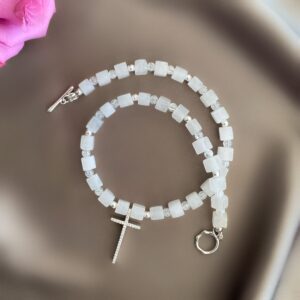 «ANGELON» Semi-Fine Natural Agate Stone Necklace - Image 5