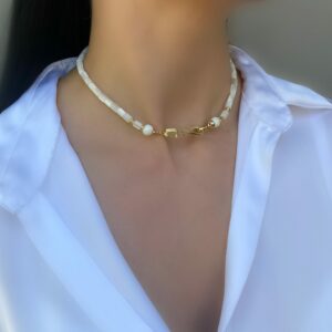 «ARIEL» Semi-Fine Luxury Natural Stone Choker Necklace ⠀ - Image 3