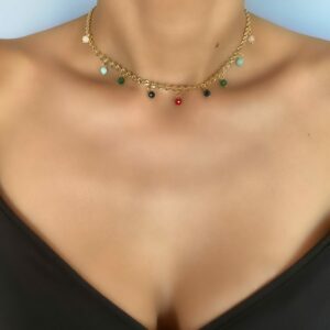 «LAMBADA» Semi-Fine Chain & Natural Agate Necklace ⠀ - Image 4