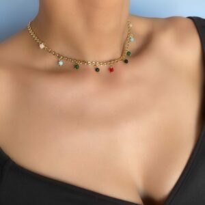 «LAMBADA» Semi-Fine Chain & Natural Agate Necklace ⠀ - Image 2
