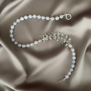 «SMOKEY» Semi-Fine Luxury Natural Stone And Crystals Necklace - Image 3