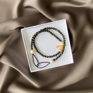 «RETRO CHIC» Semi-Fine Trendy Natural Stone Choker Necklace - Image 2
