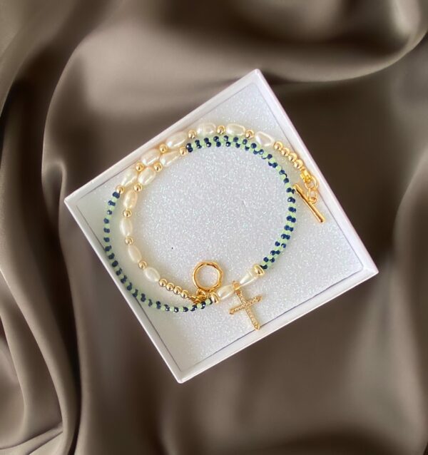 «ADADGIO» Semi-Fine Pearls And Crystals Luxury Choker Necklace
