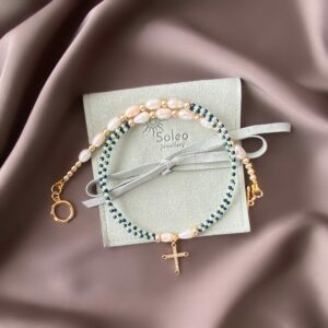 «ADADGIO» Semi-Fine Pearls And Crystals Luxury Choker Necklace - Image 5