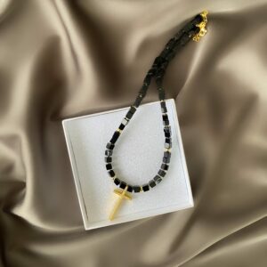 «CHRIS» Semi-Fine Trendy Natural Stone Choker Necklace - Image 4