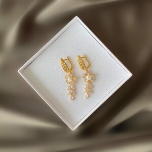 «FLOVERS» Semi-Fine Luxury Earrings - English Lock - Image 2
