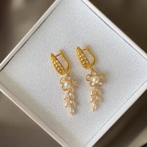 «FLOVERS» Semi-Fine Luxury Earrings - English Lock - Image 3