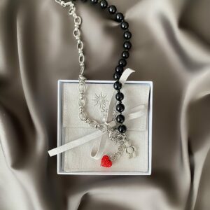 «MISHKA VINOVEN» Semi-Fine Trendy Natural Stone And Chain Necklace - Image 8