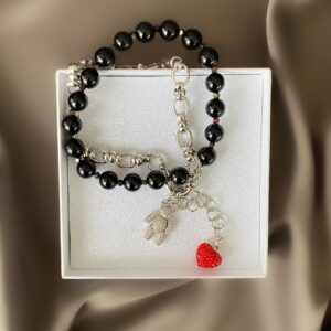 «MISHKA VINOVEN» Semi-Fine Trendy Natural Stone And Chain Necklace - Image 9